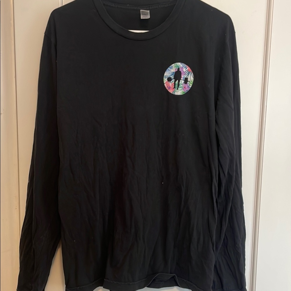 Black Long Sleeve Shirt with Colorful Logo - Juggernaut Strength